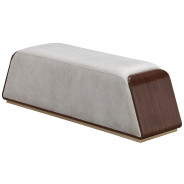 Accent Bench Walnut Finish Houston By Michael Amini 9095904-416