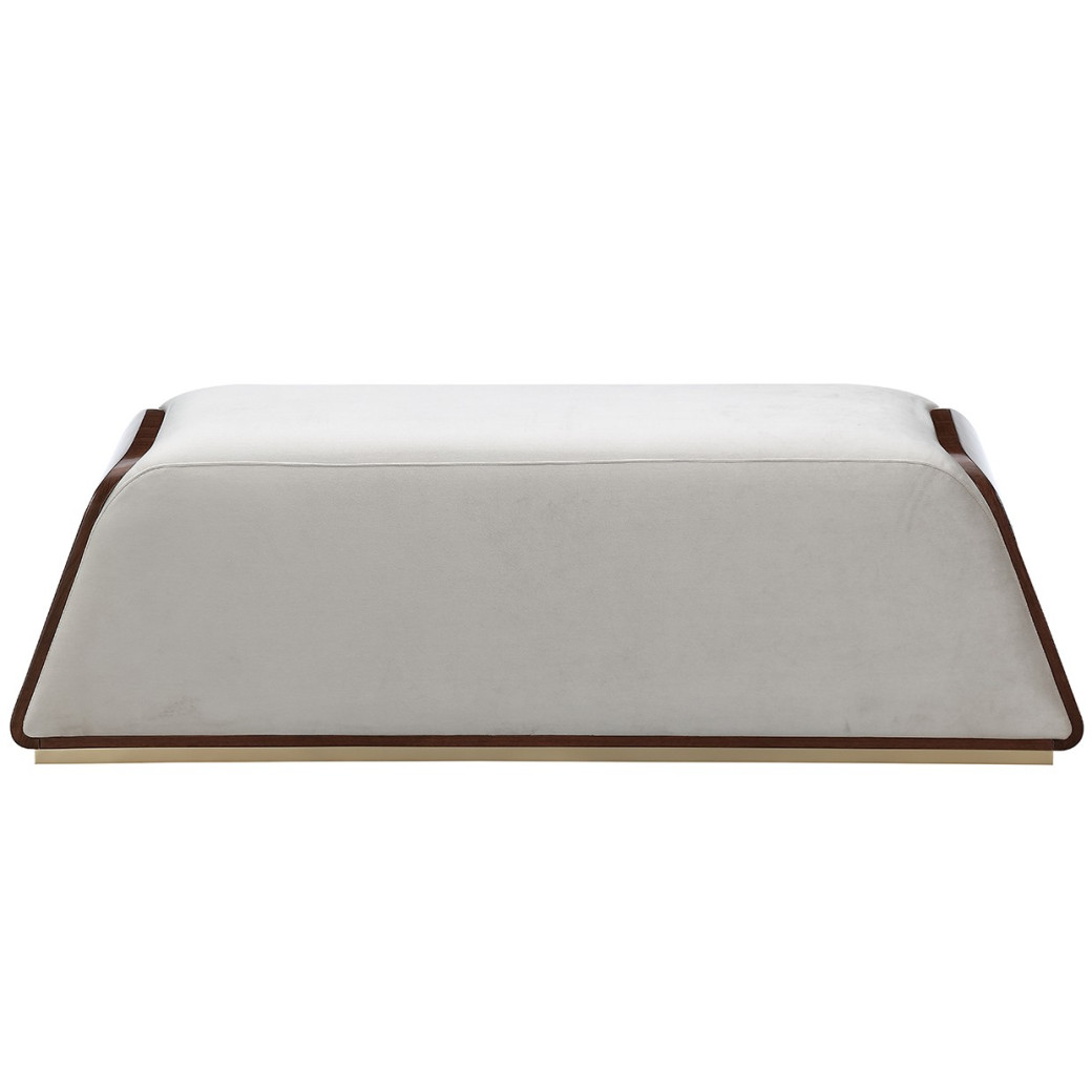 Accent Bench Walnut Finish Houston By Michael Amini 9095904-416