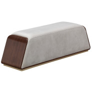 Accent Bench Walnut Finish Houston By Michael Amini 9095904-416