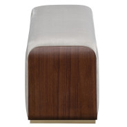 Accent Bench Walnut Finish Houston By Michael Amini 9095904-416