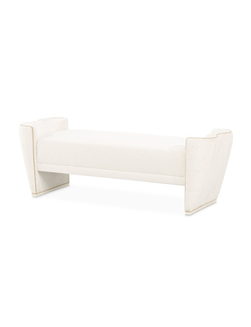 Bed Bench Creamy Pearl La Terrazza Collection by Michael Amini  9092904-112