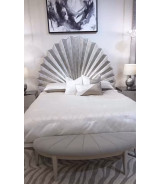 Eastern King Fan Bed Fantosini Silver Collection by Michael Amini 9091000QN3-834