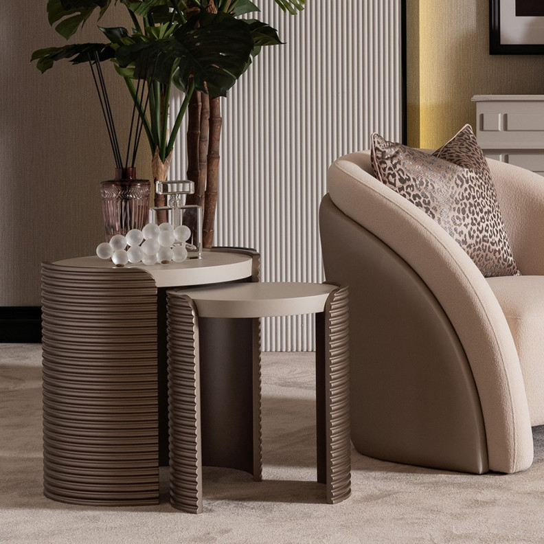 2PC Nesting Tables Mod Dream Collection By Michael Amini LFR-MDRM224-142
