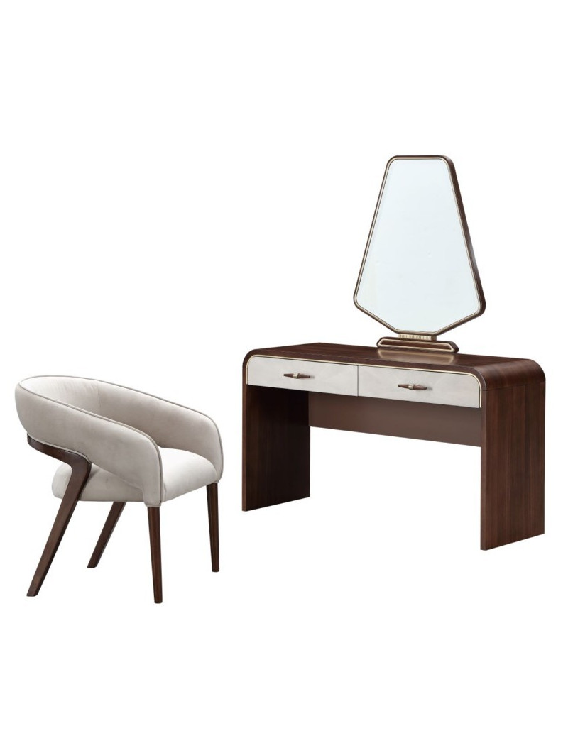 Vanity with Mirror Houston Collection By Michael Amini 9095058VAN2-416