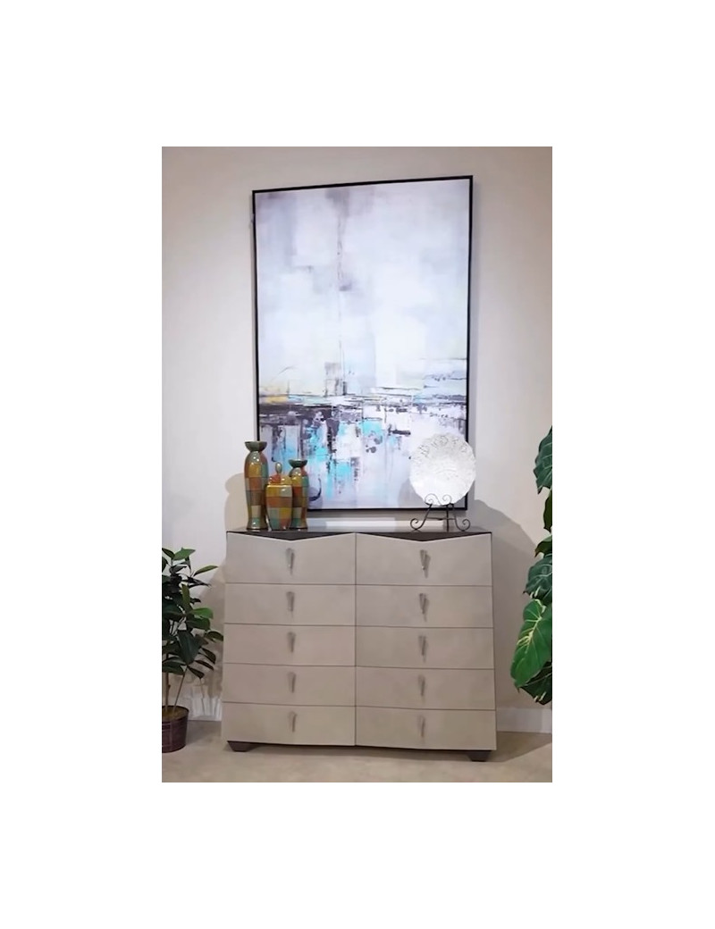Mule Chest Fantosini Silver Mist Collection by Michael Amini 9091070SA-823