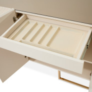 Console Table Silken Matte Cream Lisbon Collection by Michael Amini LFR-LSBN223-140