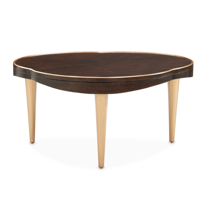 Cocktail Table Warm Pecan Camellia Field Collection By Michael Amini 9090204-400