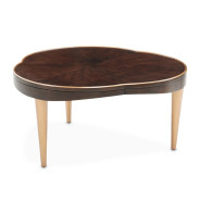 Cocktail Table Warm Pecan Camellia Field Collection By Michael Amini 9090204-400