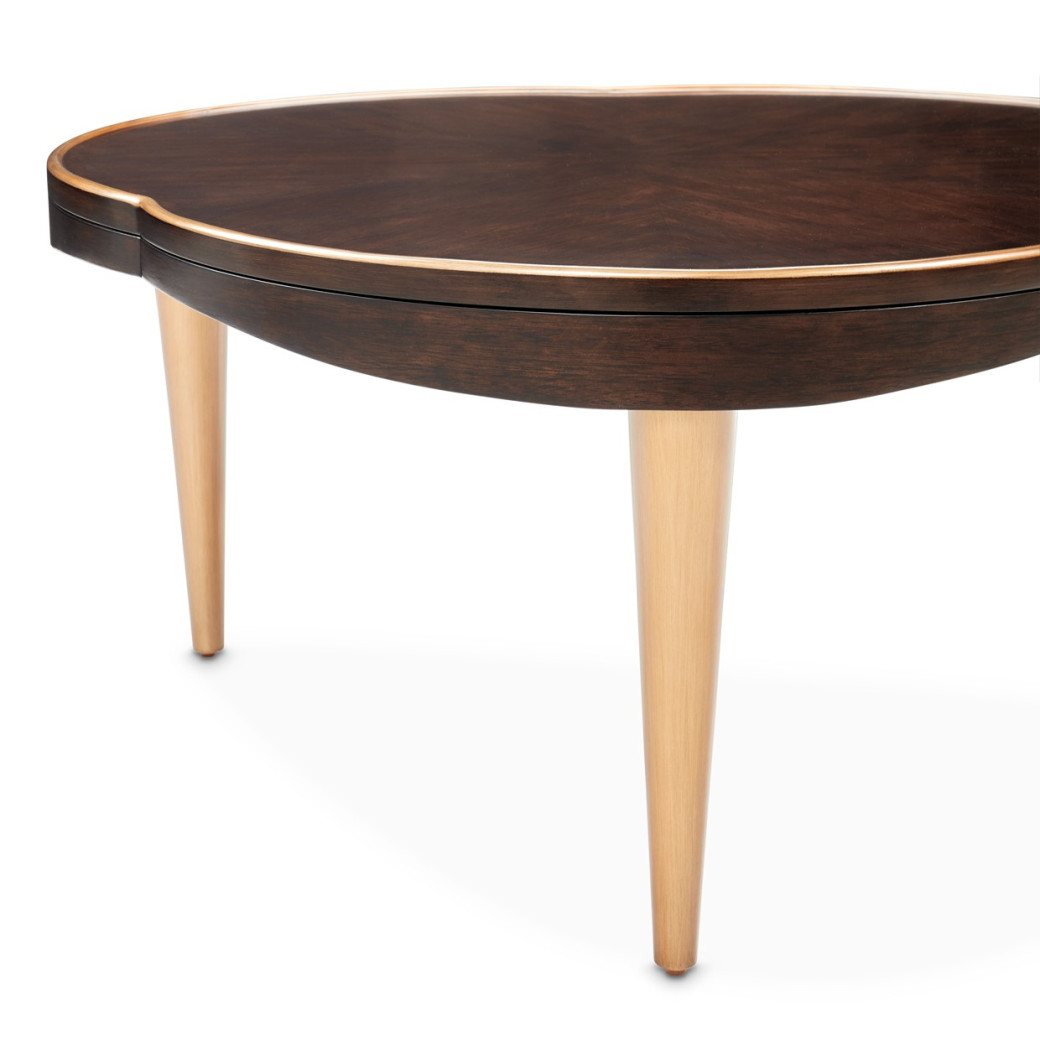Cocktail Table Warm Pecan Camellia Field Collection By Michael Amini 9090204-400
