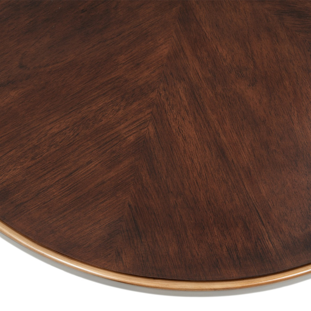 Cocktail Table Warm Pecan Camellia Field Collection By Michael Amini 9090204-400