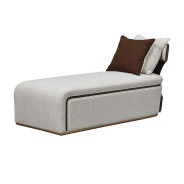 Chaise Medium Espresso West Kensington Collection By Michael Amini 9096841-BUFF-417