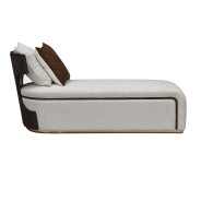 Chaise Medium Espresso West Kensington Collection By Michael Amini 9096841-BUFF-417