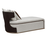 Chaise Medium Espresso West Kensington Collection By Michael Amini 9096841-BUFF-417
