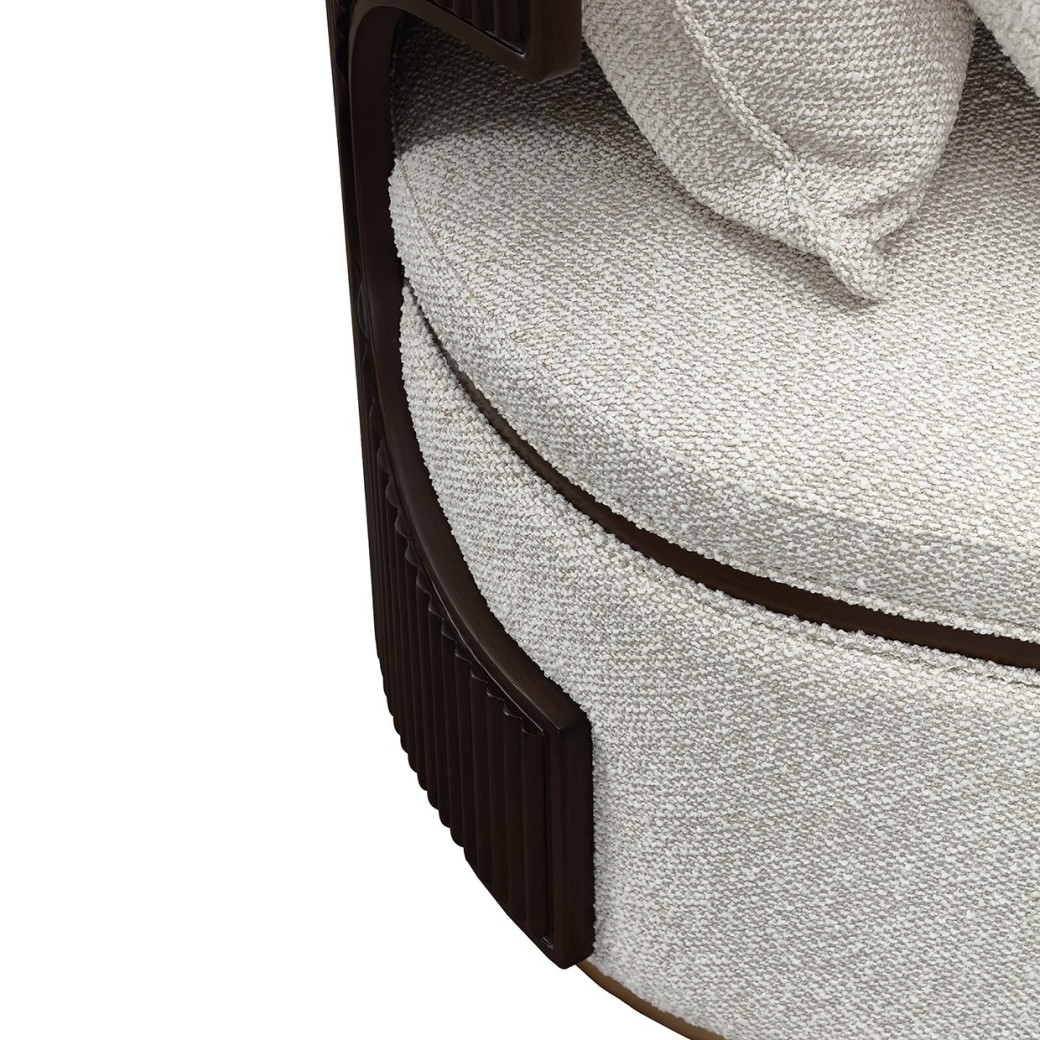 Chaise Medium Espresso West Kensington Collection By Michael Amini 9096841-BUFF-417