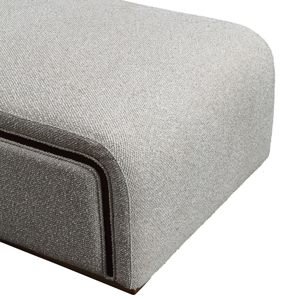 Chaise Medium Espresso West Kensington Collection By Michael Amini 9096841-BUFF-417