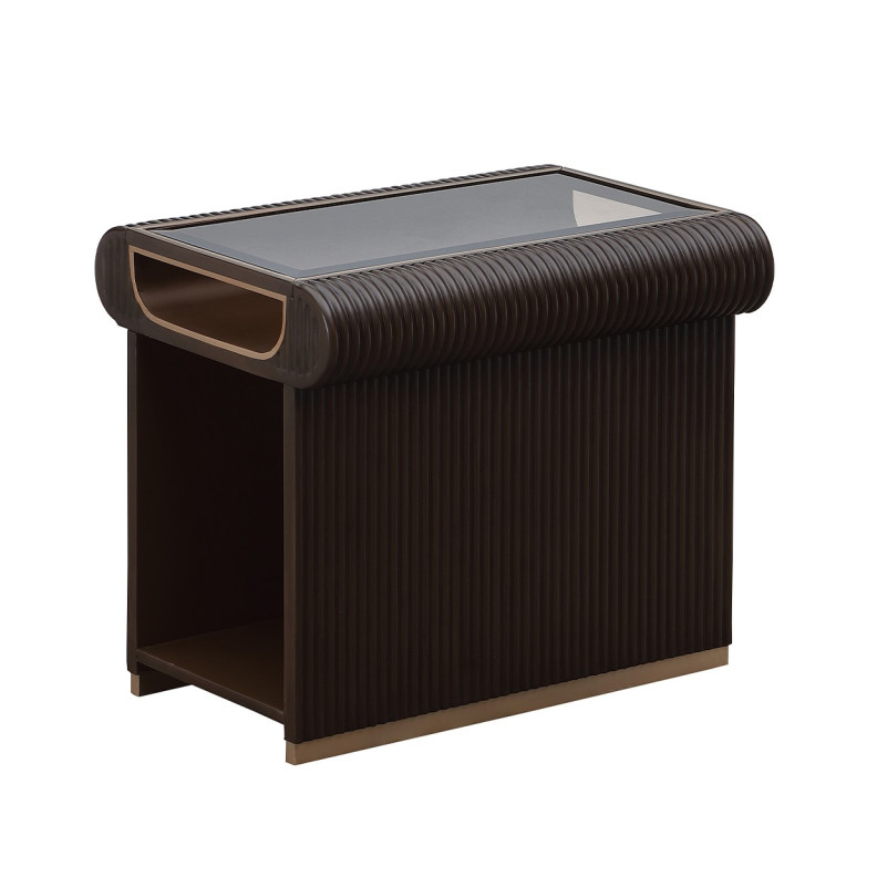 End Table Espresso Finish West Kensington Collection By Michael Amini  9096202-417