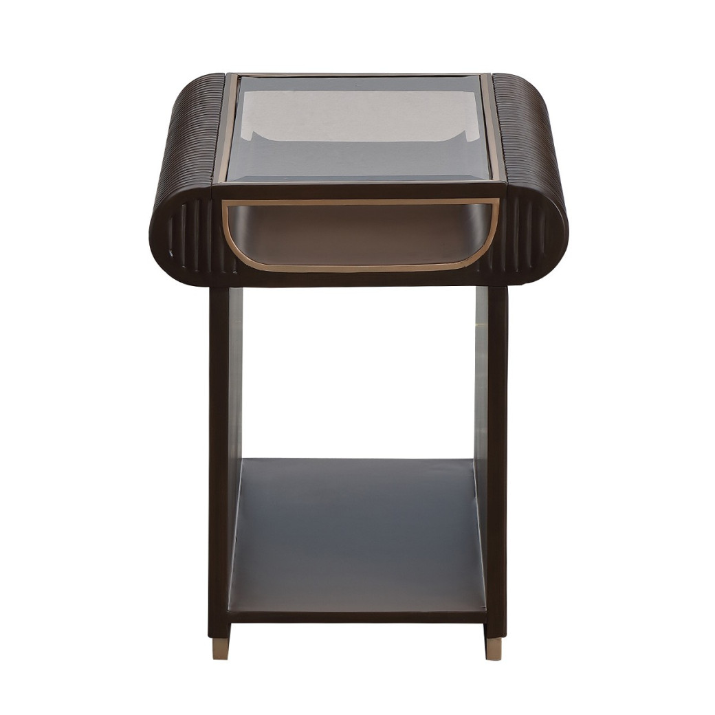 End Table Espresso Finish West Kensington Collection By Michael Amini  9096202-417