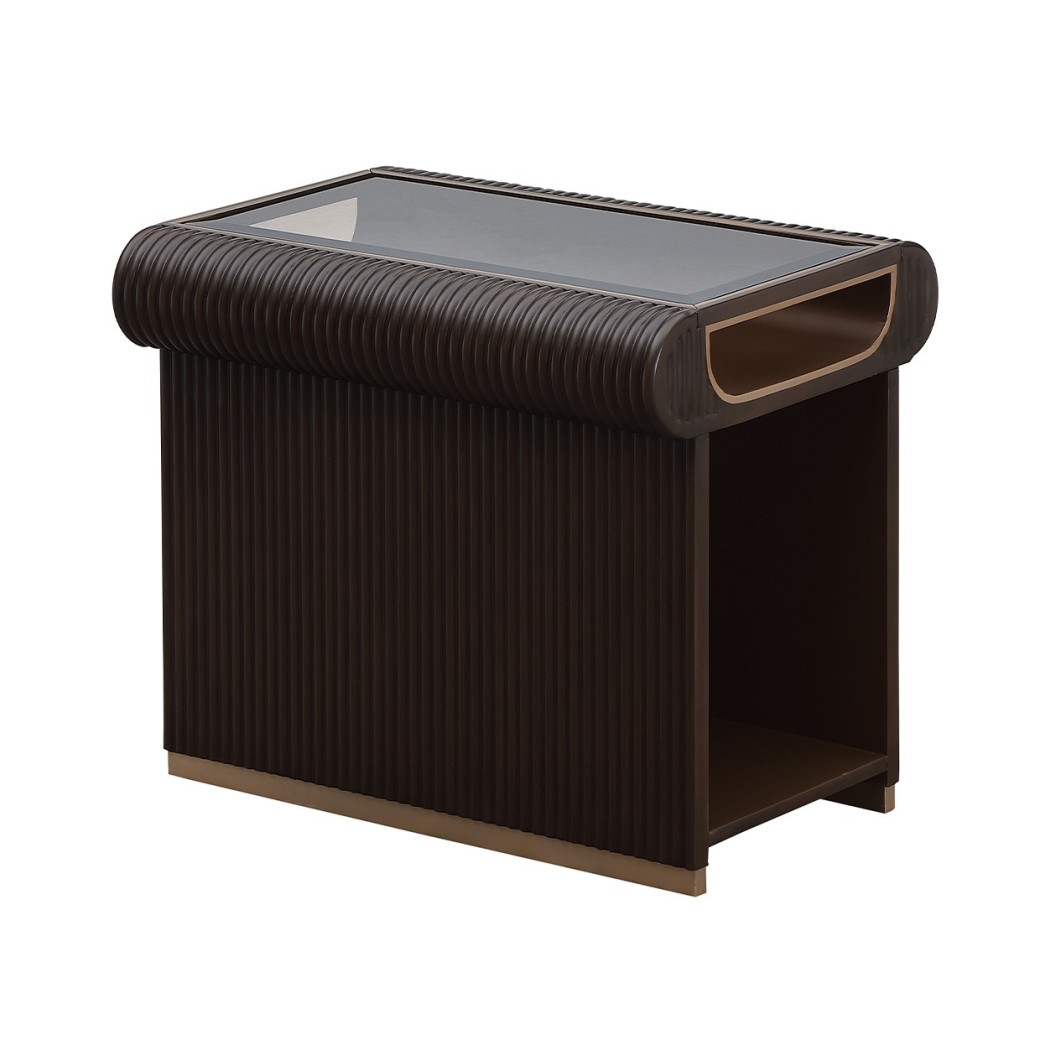 End Table Espresso Finish West Kensington Collection By Michael Amini  9096202-417