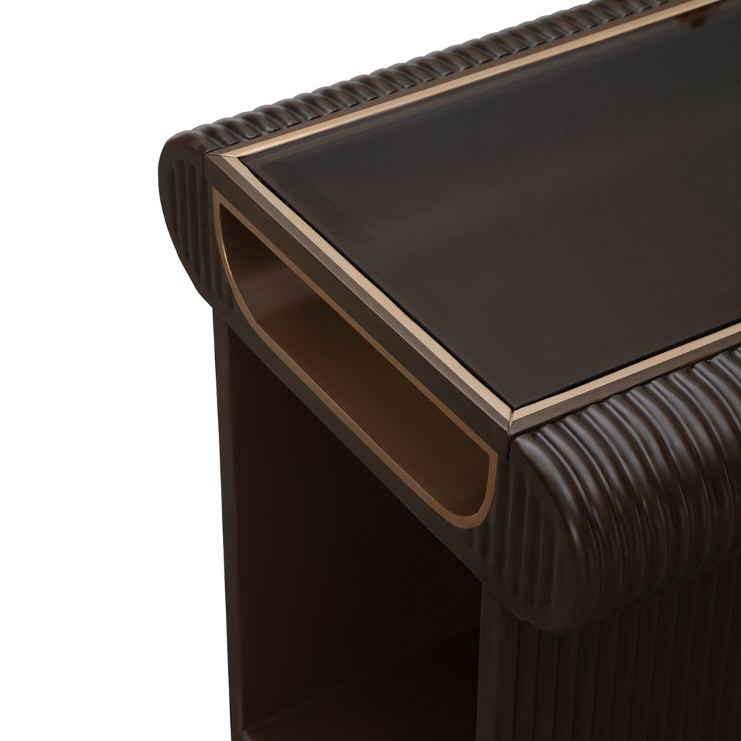 End Table Espresso Finish West Kensington Collection By Michael Amini  9096202-417