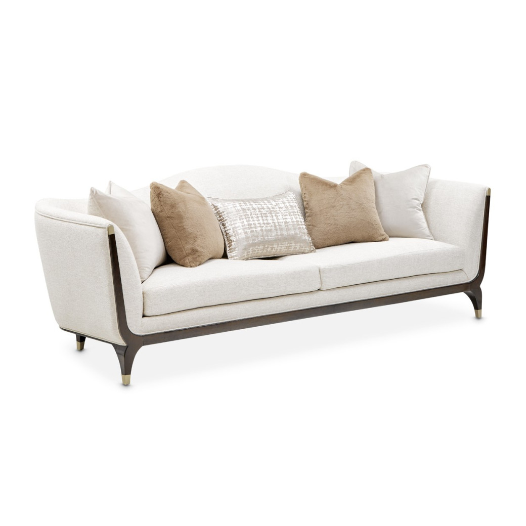 Paris Chic Sofa Cremini Espresso Collection By Michael Aminni NF9003815-CRMNI-409