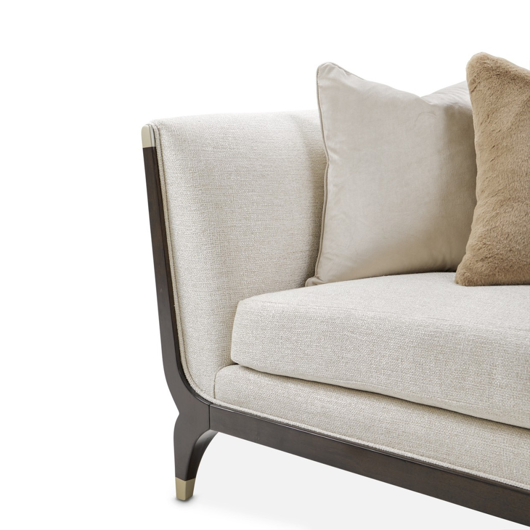 Paris Chic Sofa Cremini Espresso Collection By Michael Aminni NF9003815-CRMNI-409