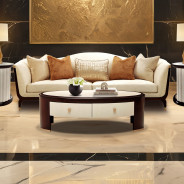 Oval Cocktail Table Paris Chic Collection By Michael Amini