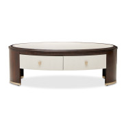 Oval Cocktail Table Paris Chic Collection By Michael Amini
