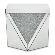 End Table Mirrored 1456H Montreal Collection By Michael Amini