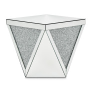 End Table Mirrored 1456H Montreal Collection By Michael Amini