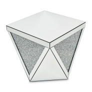 End Table Mirrored 1456H Montreal Collection By Michael Amini