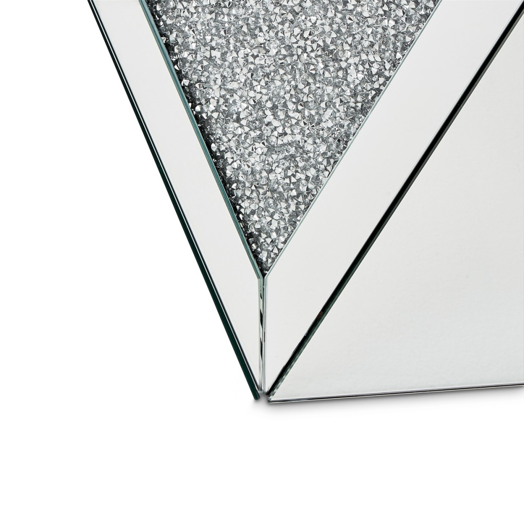 End Table Mirrored 1456H Montreal Collection By Michael Amini