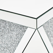 End Table Mirrored 1456H Montreal Collection By Michael Amini