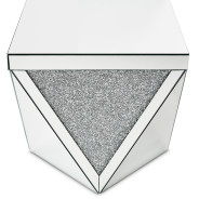 End Table Mirrored 1456H Montreal Collection By Michael Amini