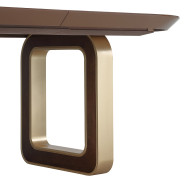 7PC Oval Dining Table Walnut Finish Houston Collection by Michael Amini  9095002-416