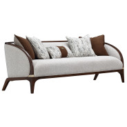 Sofa Walnut Finish Houston Collection by Michael Amini 9095815-PBL-416