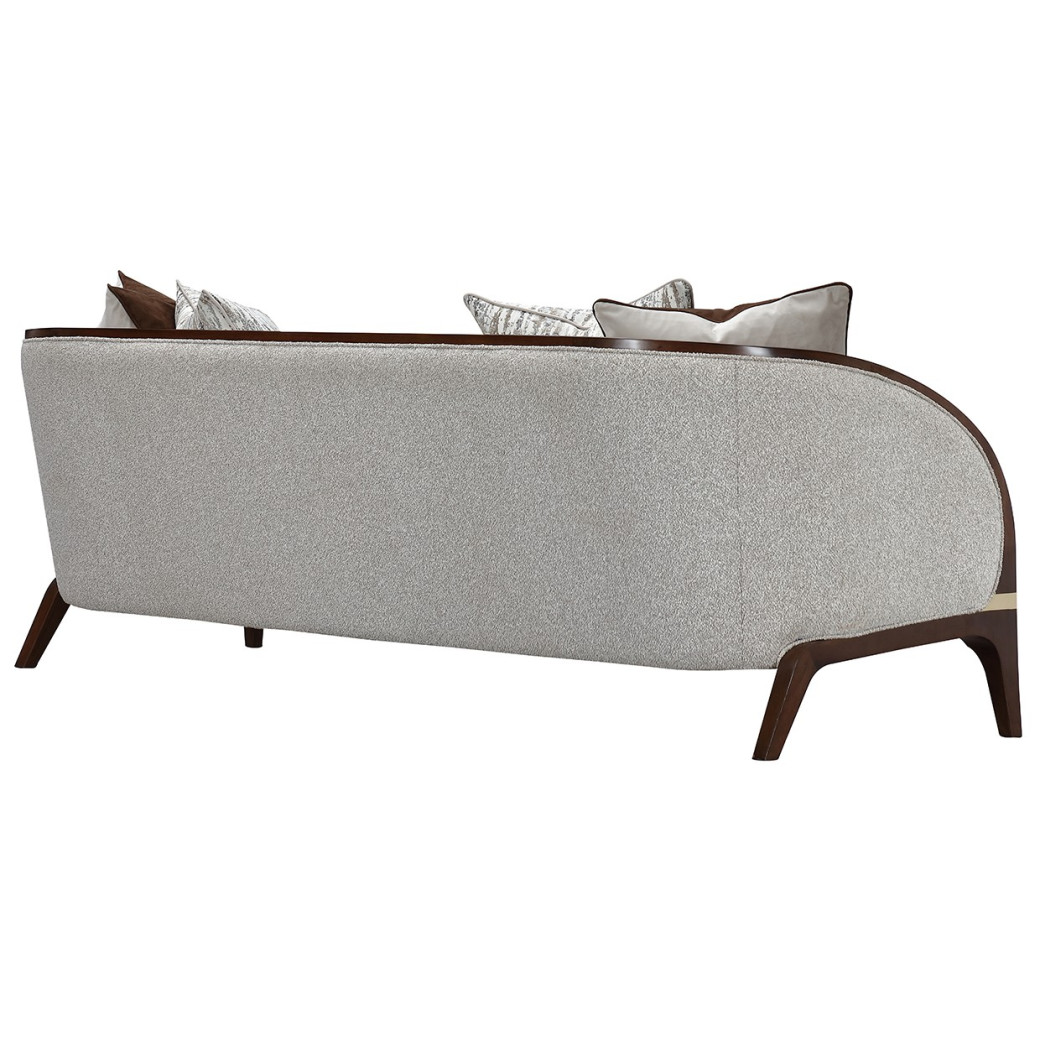 Sofa Walnut Finish Houston Collection by Michael Amini 9095815-PBL-416