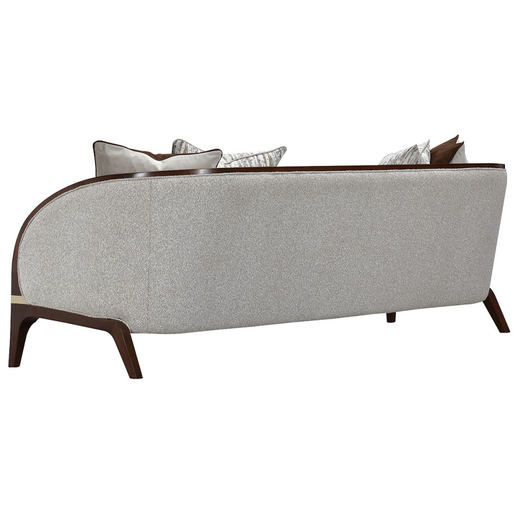 Sofa Walnut Finish Houston Collection by Michael Amini 9095815-PBL-416