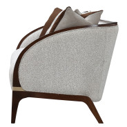 Sofa Walnut Finish Houston Collection by Michael Amini 9095815-PBL-416