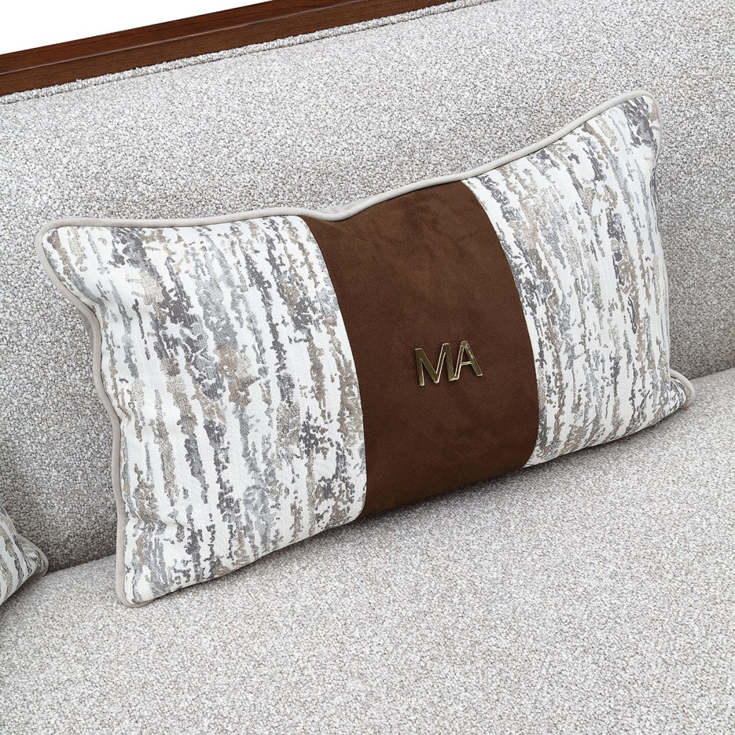Sofa Walnut Finish Houston Collection by Michael Amini 9095815-PBL-416