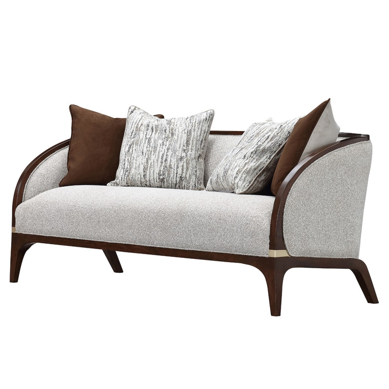Loveseat Walnut Finish Houston Collection by Michael Amini  9095825-PBL-416