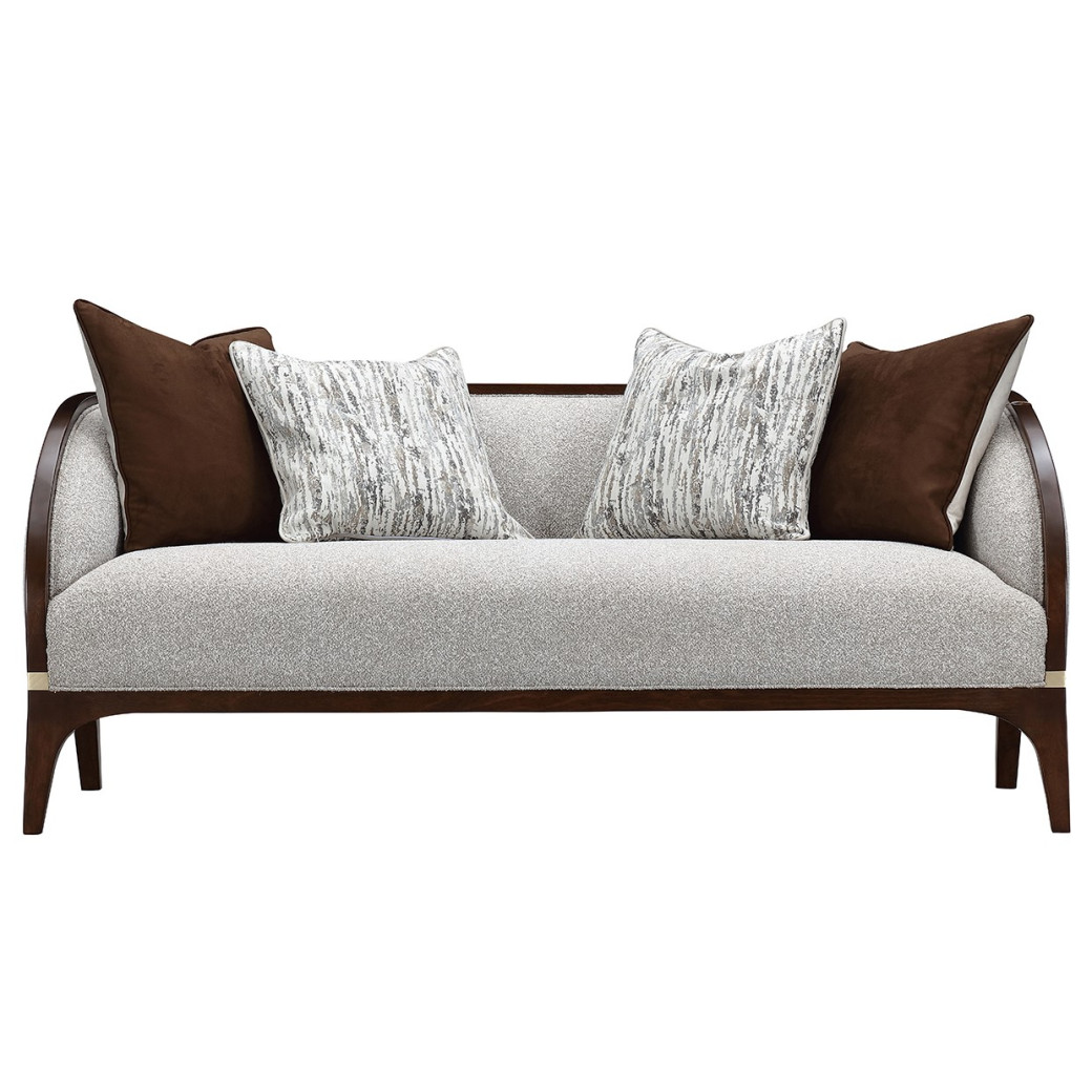 Loveseat Walnut Finish Houston Collection by Michael Amini  9095825-PBL-416