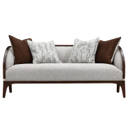 Loveseat Walnut Finish Houston Collection by Michael Amini  9095825-PBL-416