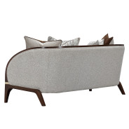 Loveseat Walnut Finish Houston Collection by Michael Amini  9095825-PBL-416