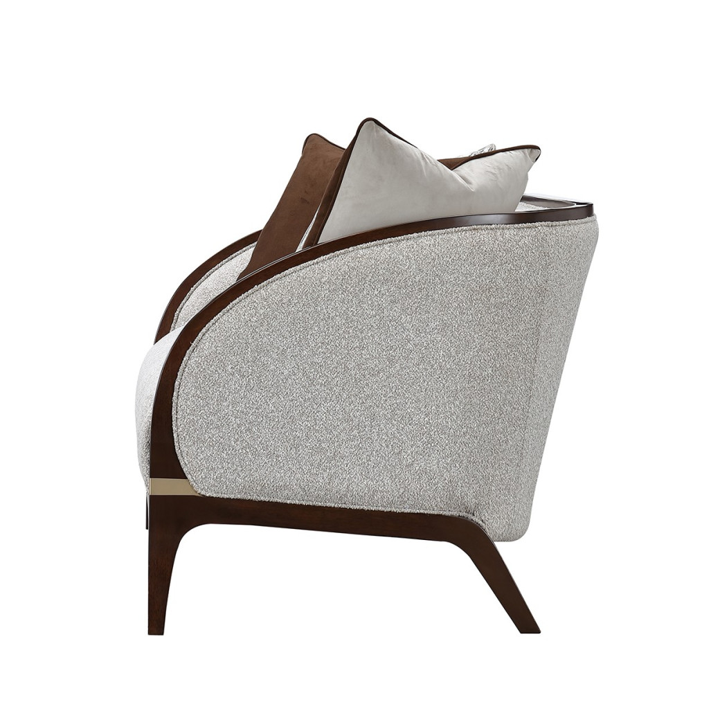 Loveseat Walnut Finish Houston Collection by Michael Amini  9095825-PBL-416