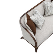 Loveseat Walnut Finish Houston Collection by Michael Amini  9095825-PBL-416