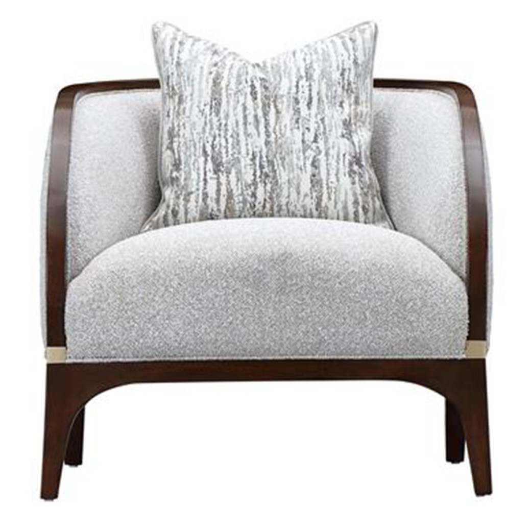 Matching Chair Walnut Finish Houston Collection by Michael Amini  9095835-PBL-416