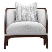Matching Chair Walnut Finish Houston Collection by Michael Amini  9095835-PBL-416