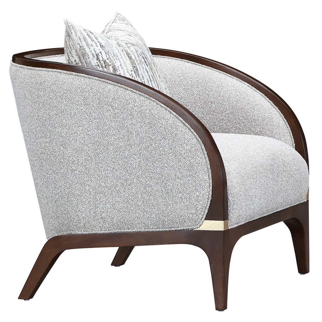 Matching Chair Walnut Finish Houston Collection by Michael Amini  9095835-PBL-416