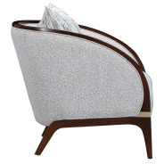 Matching Chair Walnut Finish Houston Collection by Michael Amini  9095835-PBL-416