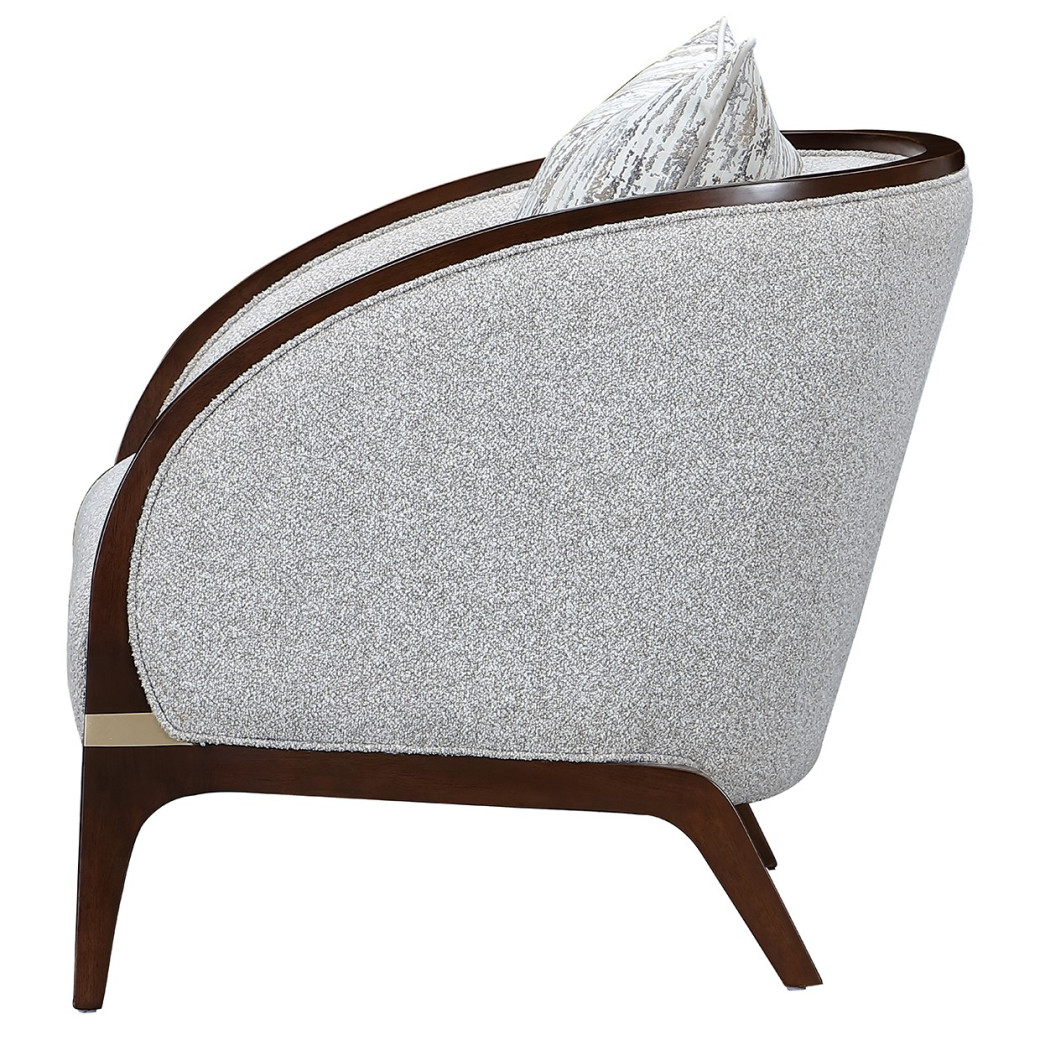 Matching Chair Walnut Finish Houston Collection by Michael Amini  9095835-PBL-416